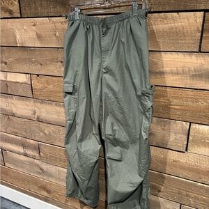 Orange Kiss Essentials Cargo Pants - Olive Green